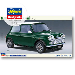 Static Car Model Kit Hasegawa-21154 | 1/24 Scale Mini Cooper 1.3i (1997) | Detailed Model for Collectors | Mini Cooper Car Kit