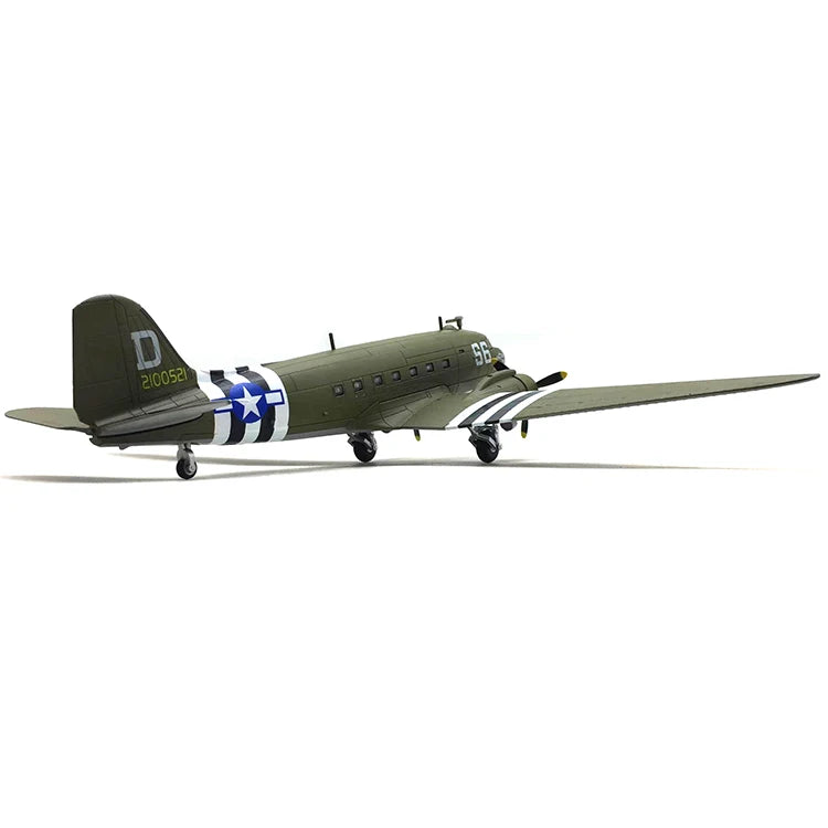 1/100 Scale Alloy Model Diecast C-47 DC3 Transport Aircraft Model