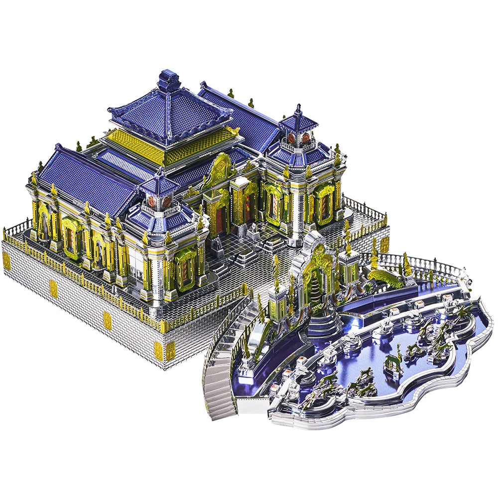 Piececool Model Building Kits Chinese Buildings 3D Metal Puzzles Jigsaw Toys for Teens Creative Gifts for Christmas