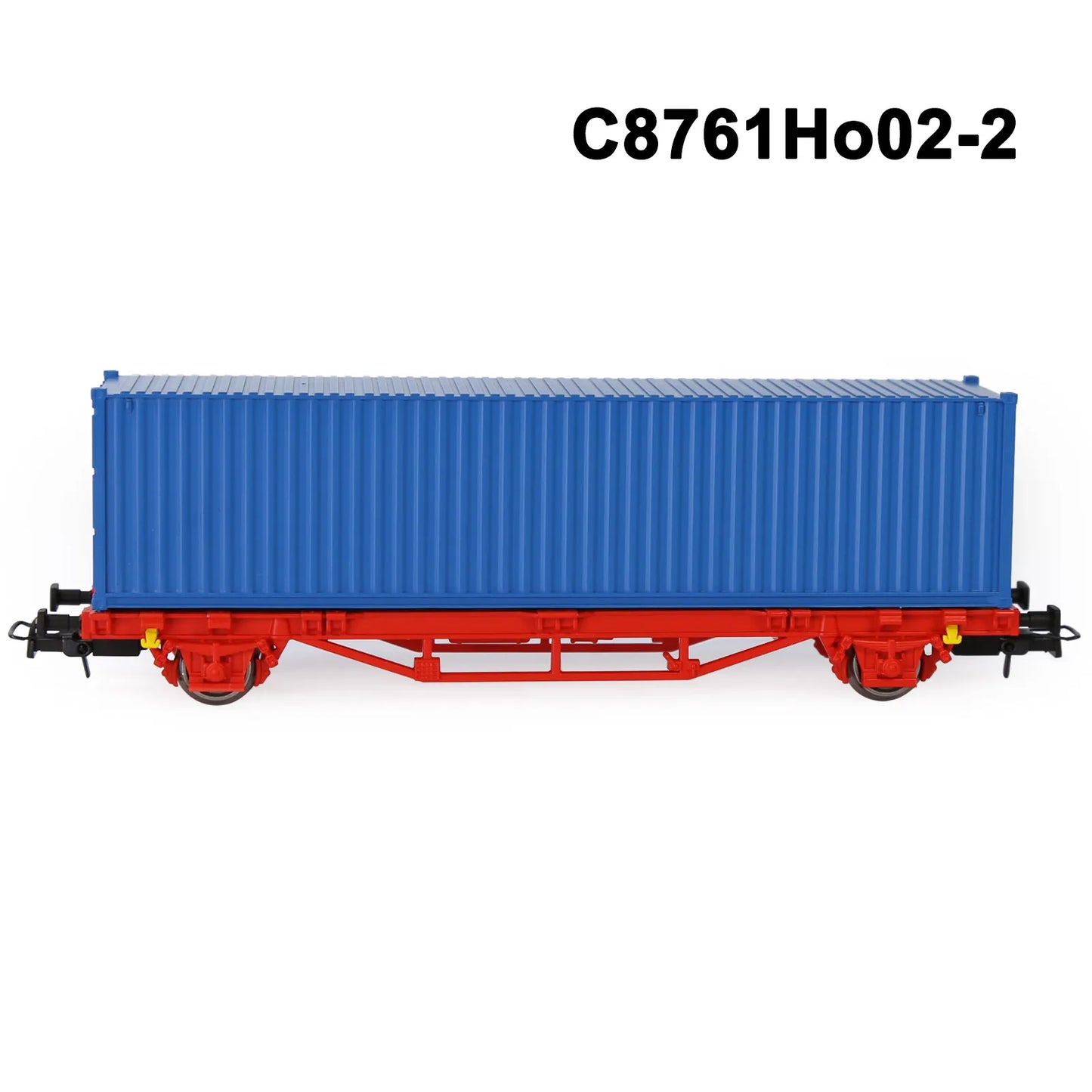 Evemodel C8761 1 Set HO Scale 1:87 Flat Car with 40' 20' Container Model Railway Wagons Freight Car