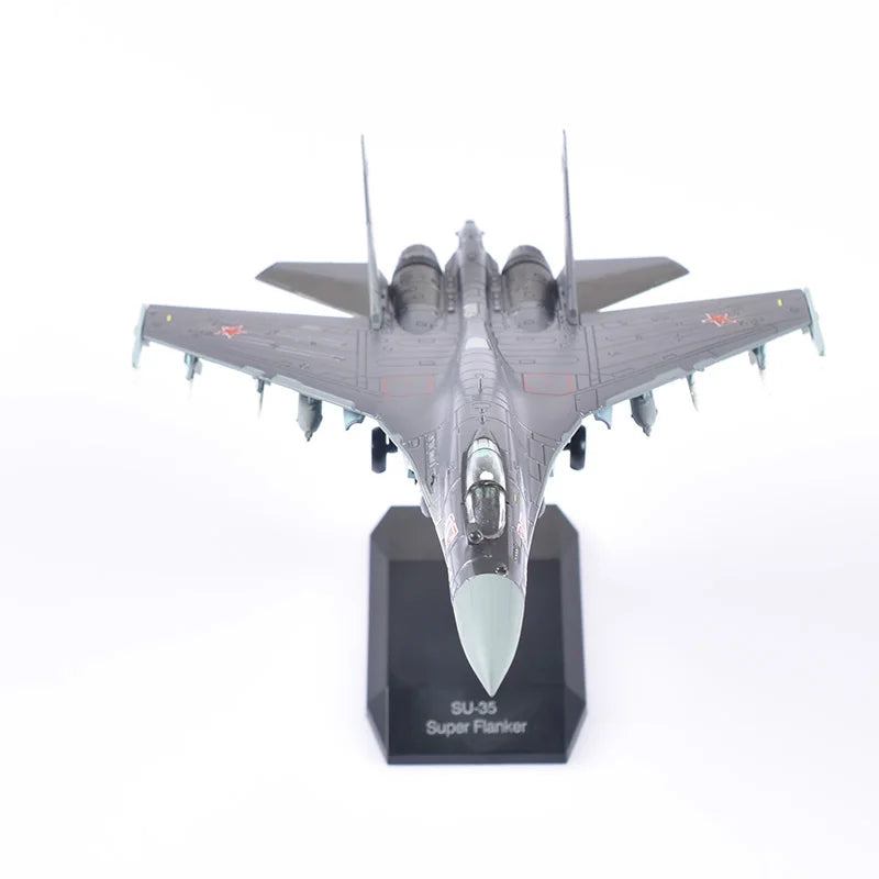 Aircraft Plane model 1/100 Russian Air Force fighter Su 35 airplane Alloy model diecast 1:100 metal Planes