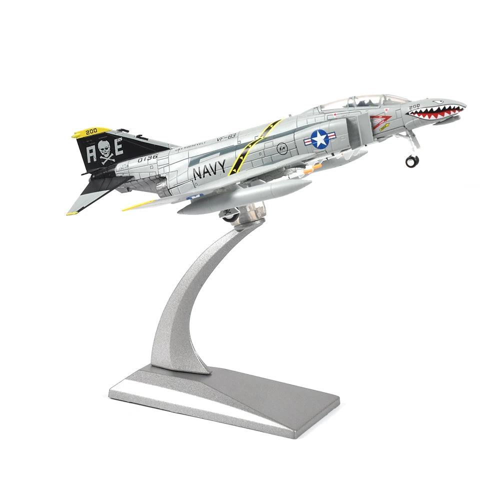 1/100 Scale Alloy Model Diecast Fighter F-4 Ghost Aircraft Model Plane