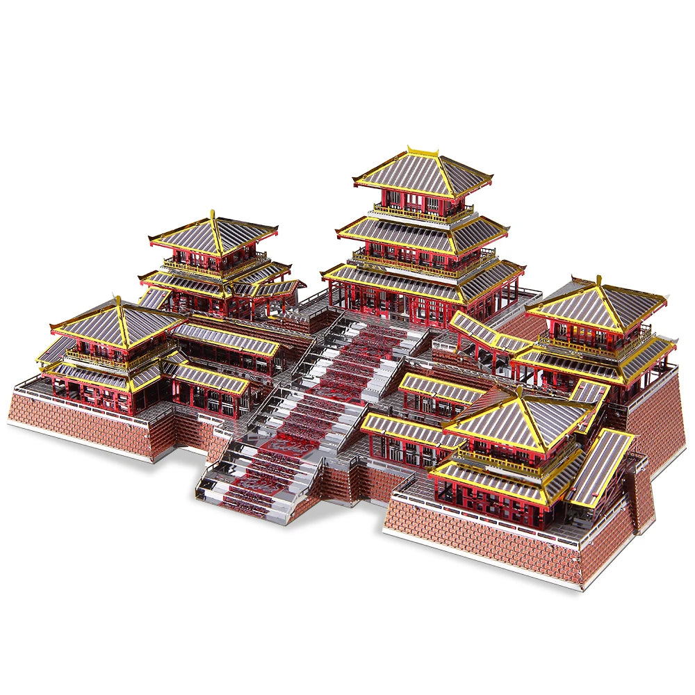 Piececool Model Building Kits Chinese Buildings 3D Metal Puzzles Jigsaw Toys for Teens Creative Gifts for Christmas