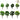 16pcs Model Trains HO scale 1:87 Green Model Trees Raodside Scene Courtyard Layout