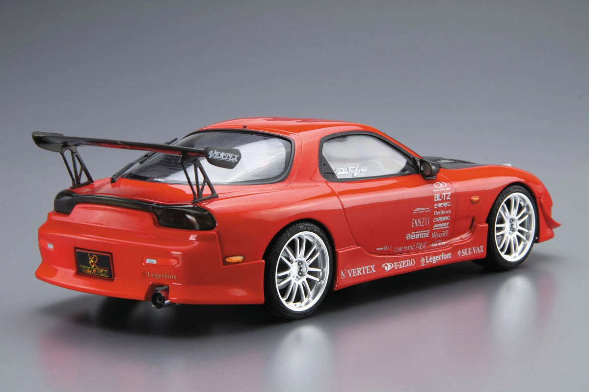 AOSHIMA 05839 Plastic Model Car 1/24 for Mazda Vertex FD3S RX-7 99 Model Car Kits for Adluts Model Hobby Collection DIY Toys