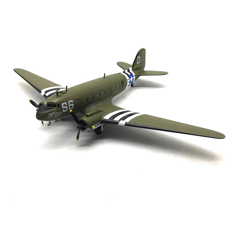 1/100 Scale Alloy Model Diecast C-47 DC3 Transport Aircraft Model