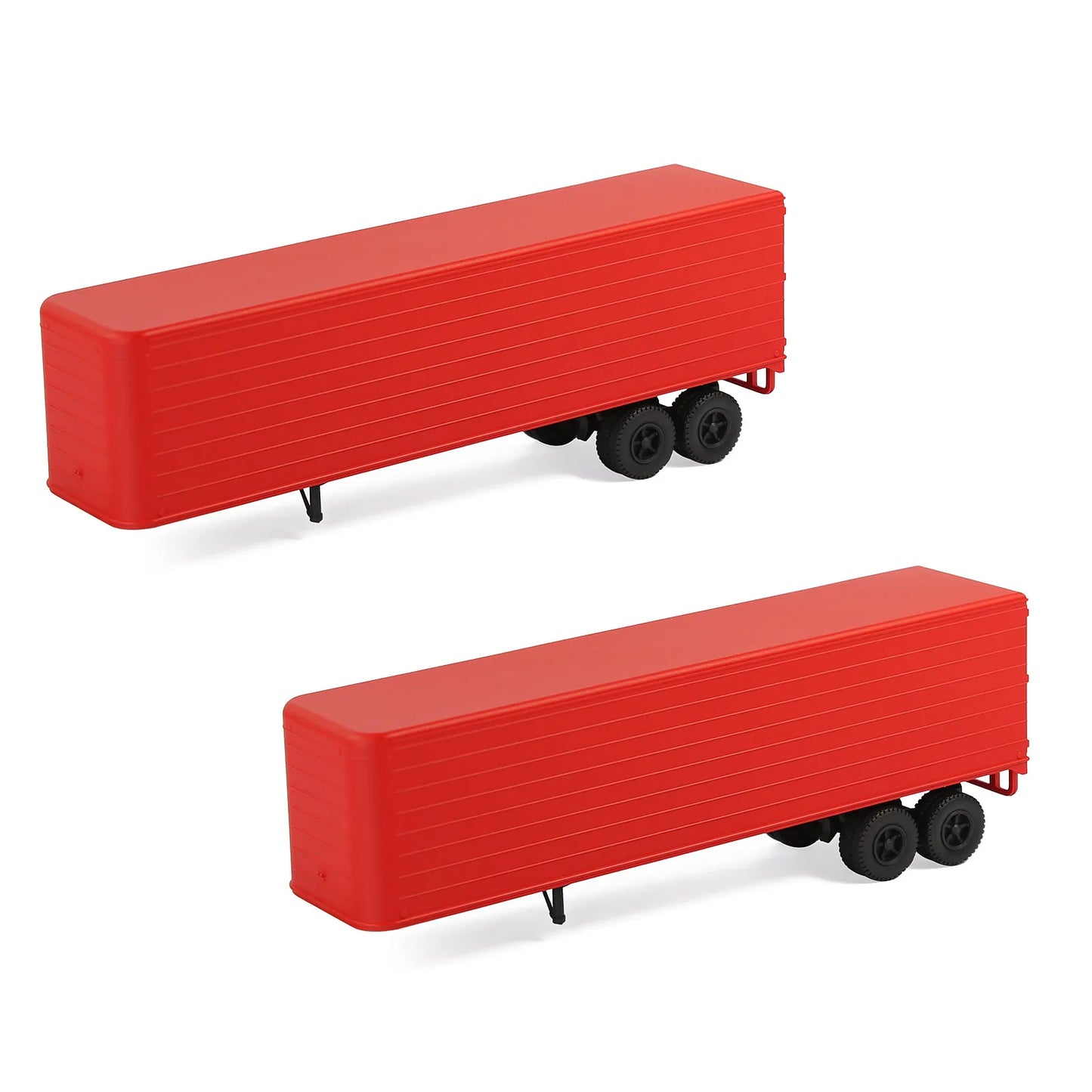 Evemodel Semi-trailer - N Scale Model Trailer Painted (Pack of 2) for Model Tractor Model Wagon C15065