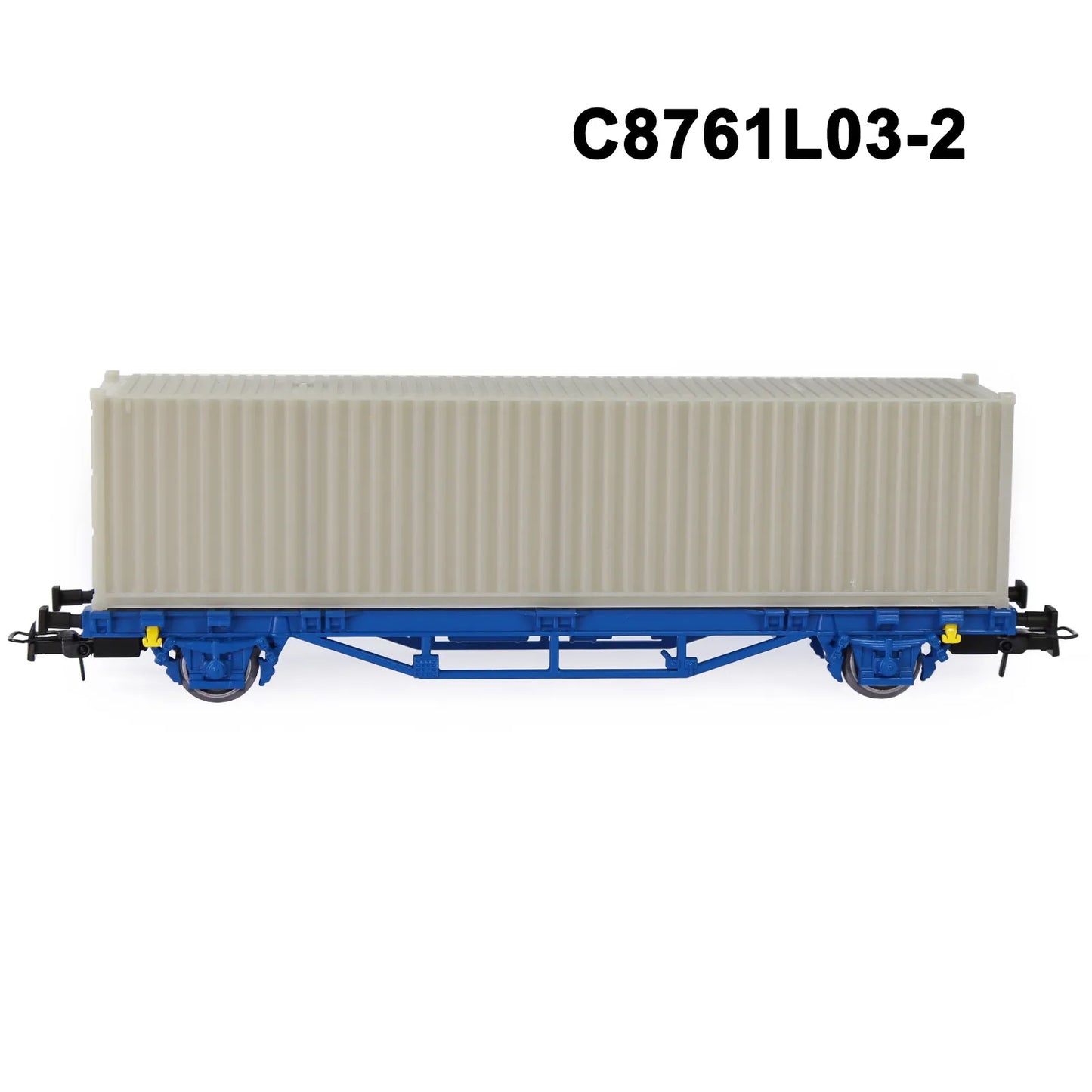 Evemodel C8761 1 Set HO Scale 1:87 Flat Car with 40' 20' Container Model Railway Wagons Freight Car