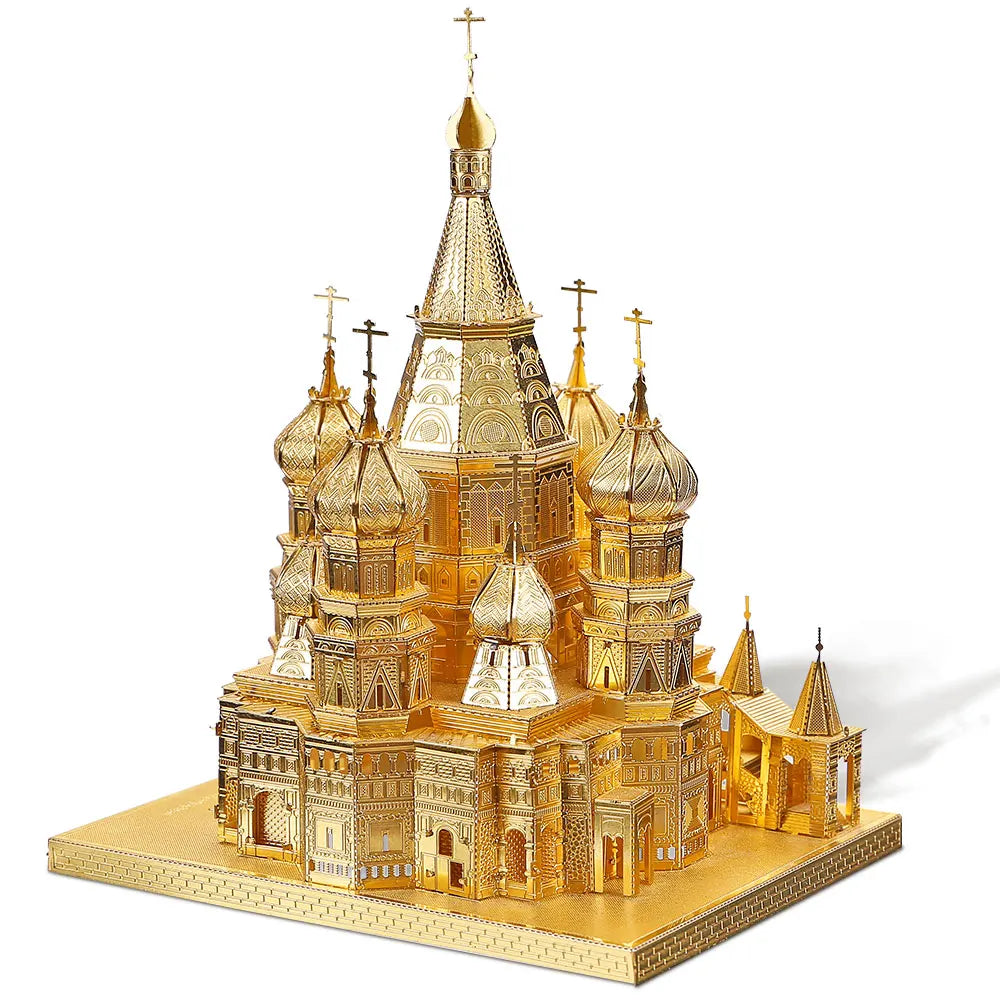 Piececool 3D Metal Puzzle Saint Basil's Cathedral Model Building Kits Jigsaw Teen Diy Toys