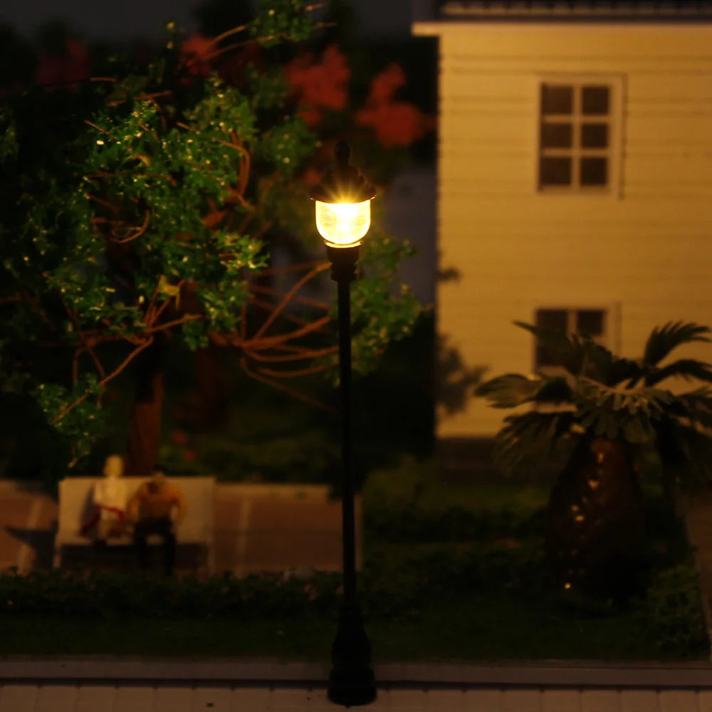 Evemodel LQS21 10pcs Model Railroad HO Scale 1:87 Lamps Street Lights Antique Lamps