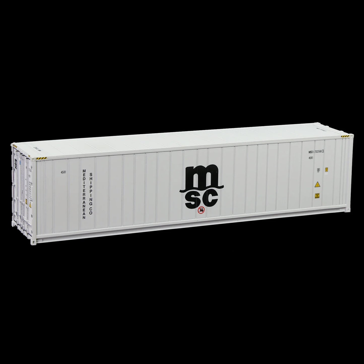 Evemodel 3pcs HO Scale 40ft 1:87 Hi-Cube Reefer 40' Refrigerator Container for Freight Car C8722 Railway Modeling