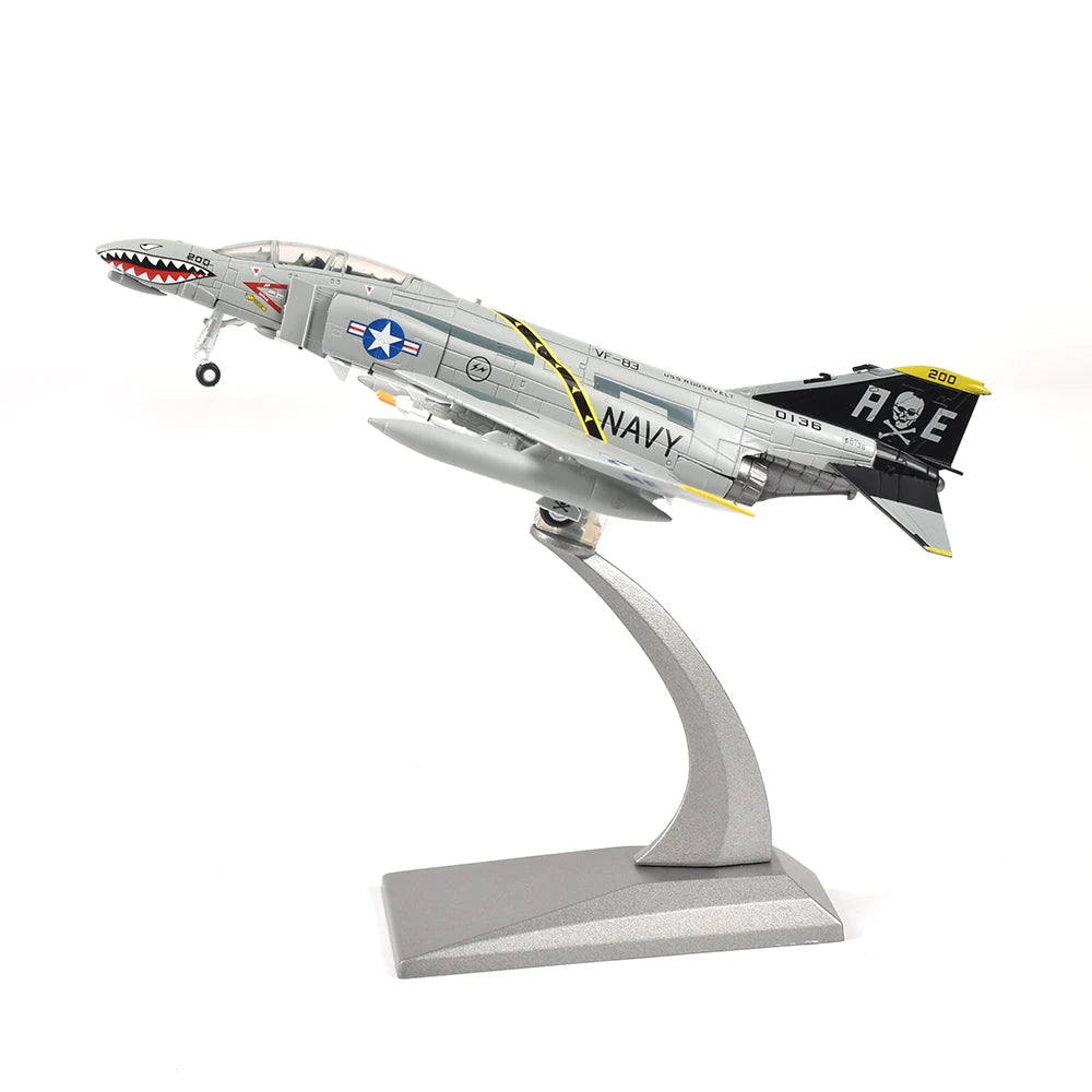 1/100 Scale Alloy Model Diecast Fighter F-4 Ghost Aircraft Model Plane