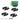 4pcs N Scale 1:160 Roller Bearing Truck Bogies 33" Metal DC Wheel sets with Screws Washers