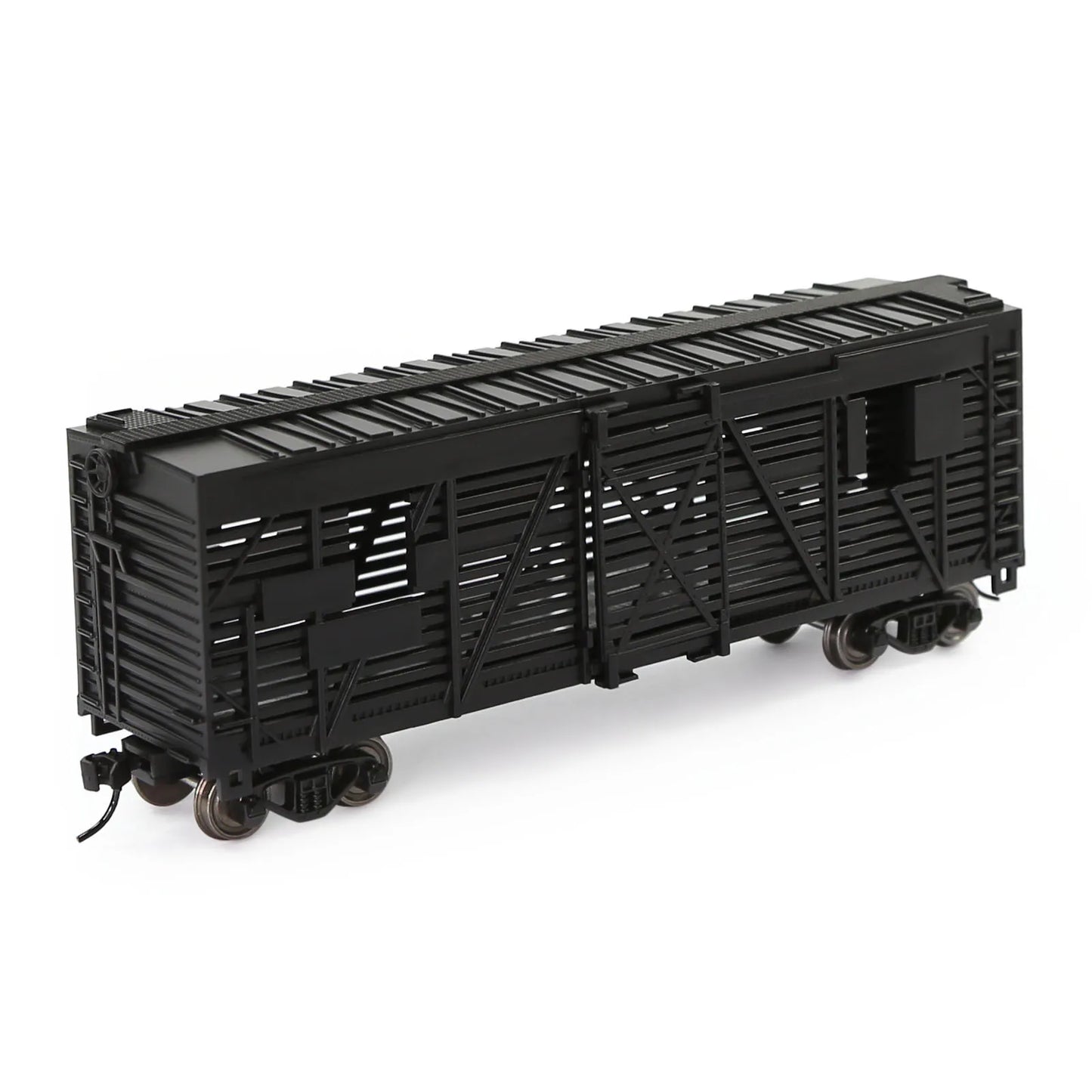 C8767 Evemodel Trains - Painted Unlettered HO Scale 40' Cattle Wagon Stock Car with Metal Wheels