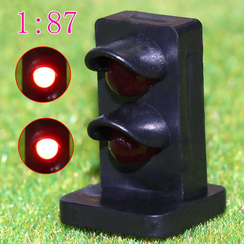 JTD871RR 5pcs HO scale Red LEDs made Dwarf Signals for Model Railway 2 Aspects