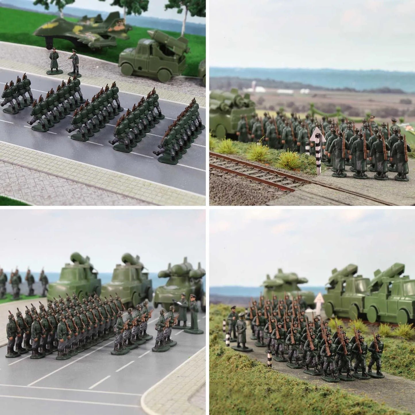 Evemodel HO Scale 1:87 Model Soldiers Officer Military Figures Army Men Armour Infantry