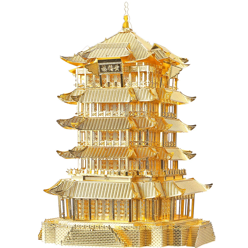 Piececool Model Building Kits Chinese Buildings 3D Metal Puzzles Jigsaw Toys for Teens Creative Gifts for Christmas