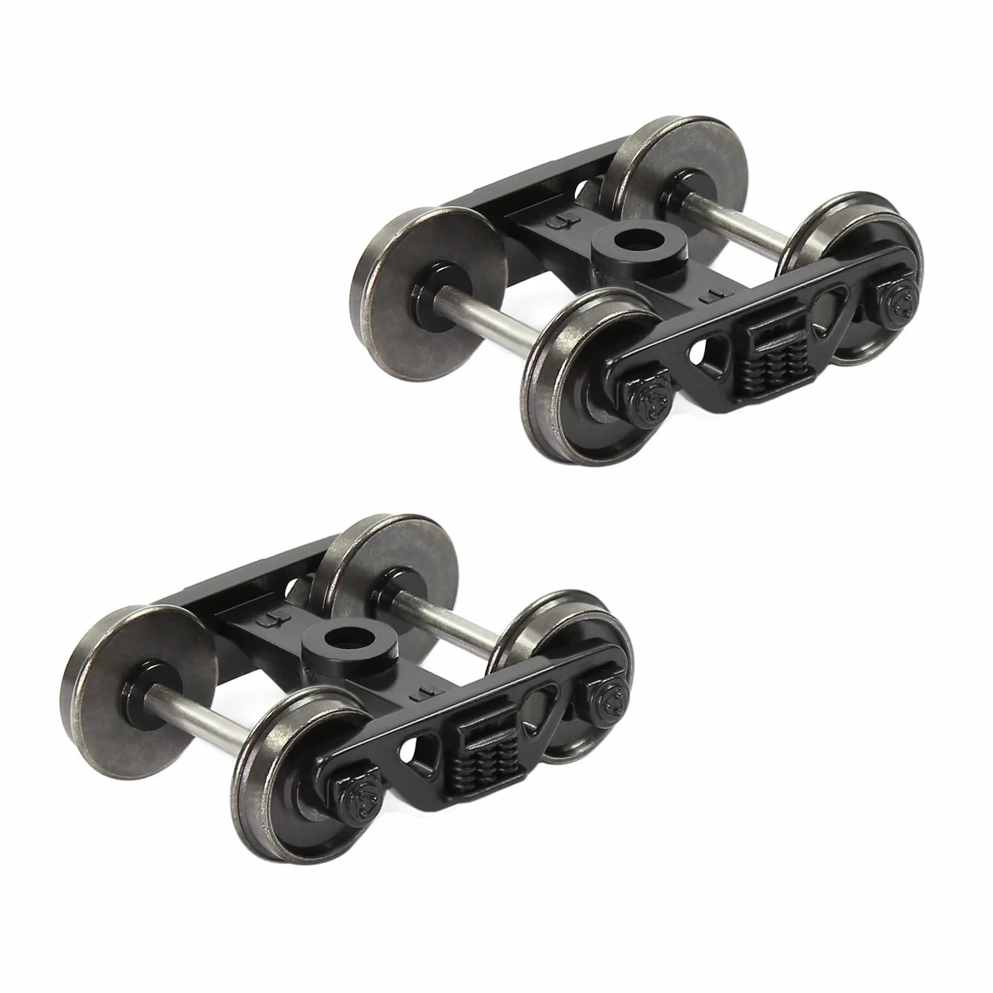 Evemodel Trains 2pcs HO Scale 1:87 Roller Bearing Truck 36" DC Metal Wheelset HP3387 3-Springs Bogies