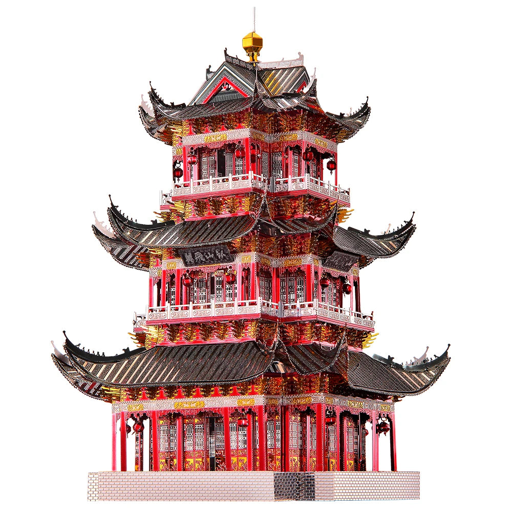 Piececool Model Building Kits Chinese Buildings 3D Metal Puzzles Jigsaw Toys for Teens Creative Gifts for Christmas