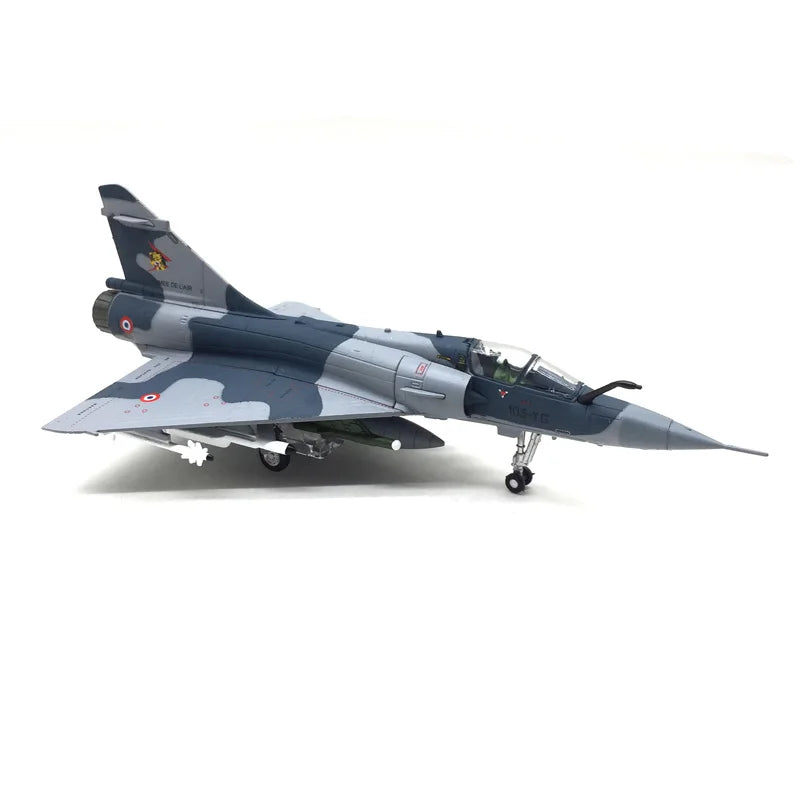 Diecast Metal 1/100 Scale French Mirage 2000 Fighter Jet Mirage-2000 Aircraft Model Planes