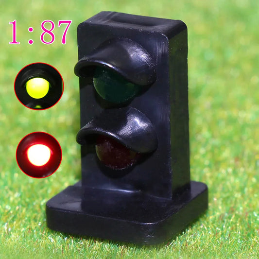 JTD871GR 5pcs HO Scale 1:87 Green Red LEDs made Dwarf Signals for Model Railway 2 Aspects