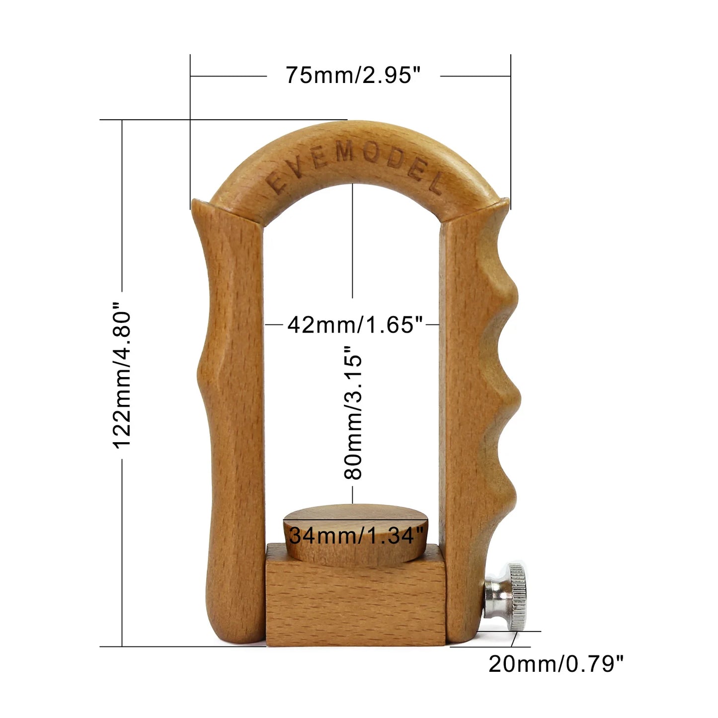 Evemodel 360° Rotating Wood Model Work Holder Miniature Painting Handle for Soldiers Handicraft Gundam Wargames